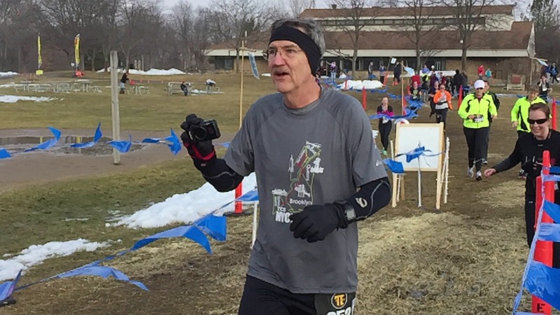 2015-03-14 Pi 5K 335.JPG - The first (only?) Pi run on 3.14.15 at 9:26.53 am... with PIE!